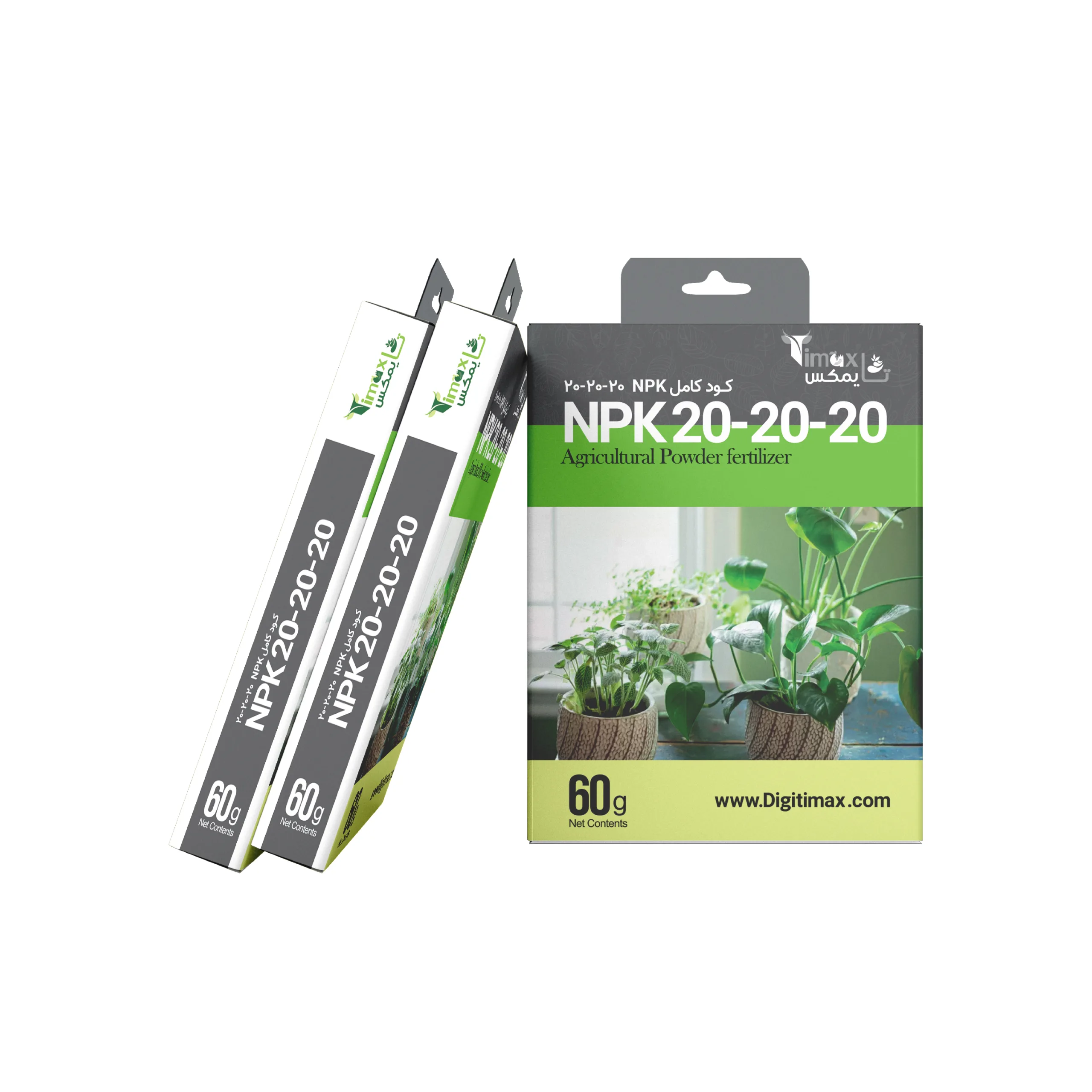 کود پودری NPK 20 20 20 تایمکس 60g